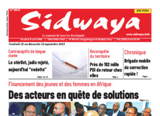Une Sidwaya du 22 au 24-09-2023