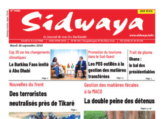 Une Sidwaya du 26-09-2023