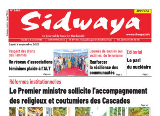 Une Sidwaya du 4-9-2023