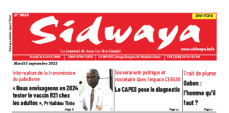 Une Sidwaya du 05-09-2023