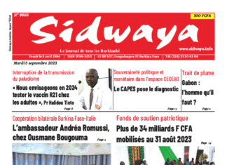 Une Sidwaya du 05-09-2023