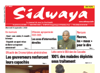 Une Sidwaya du 06-09-2023