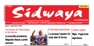 Une Sidwaya du 07-09-2023