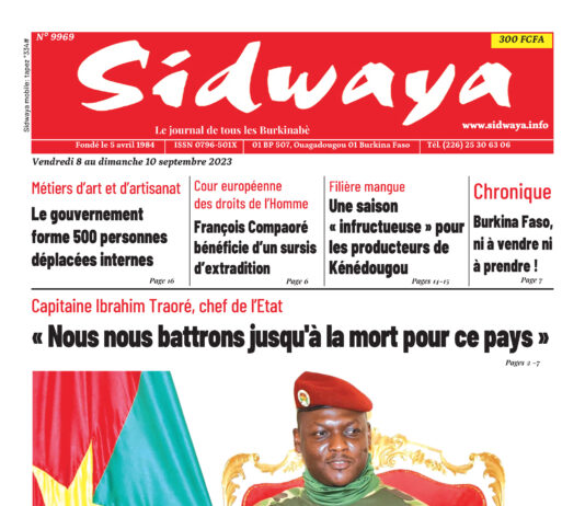 Une du 08-09-2023