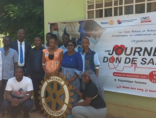 Rotary et Rotaract de Ouagadougou : une journée de don de sang pour sauver des vies