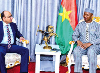 Coopération Burkina-Egypte : l’ambassadeur Ibrahim Elkhouli fait ses adieux au président de l’ALT