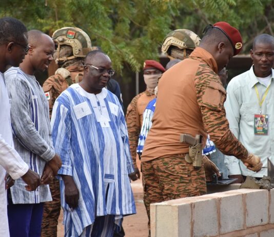 Mausolée Thomas Sankara : le capitaine Ibrahim Traoré a posé la 1ère pierre