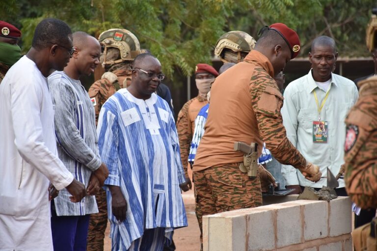 Mausolée Thomas Sankara : le capitaine Ibrahim Traoré a posé la 1ère pierre