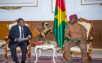 Burkina Faso – Guinée équatoriale : un émissaire du Président Obiang NGUEMA reçu par le Chef de l’Etat