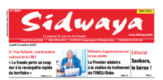 Une Sidwaya du 09-10-2023