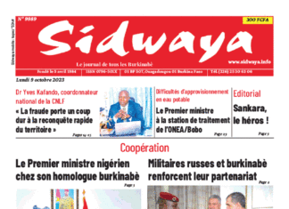Une Sidwaya du 09-10-2023