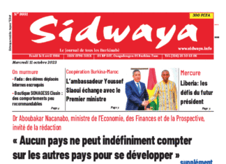 Une Sidwaya du 11-10-2023