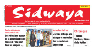 Sidwaya du 13-10-2023