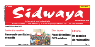 Une Sidwaya du 02-10-2023