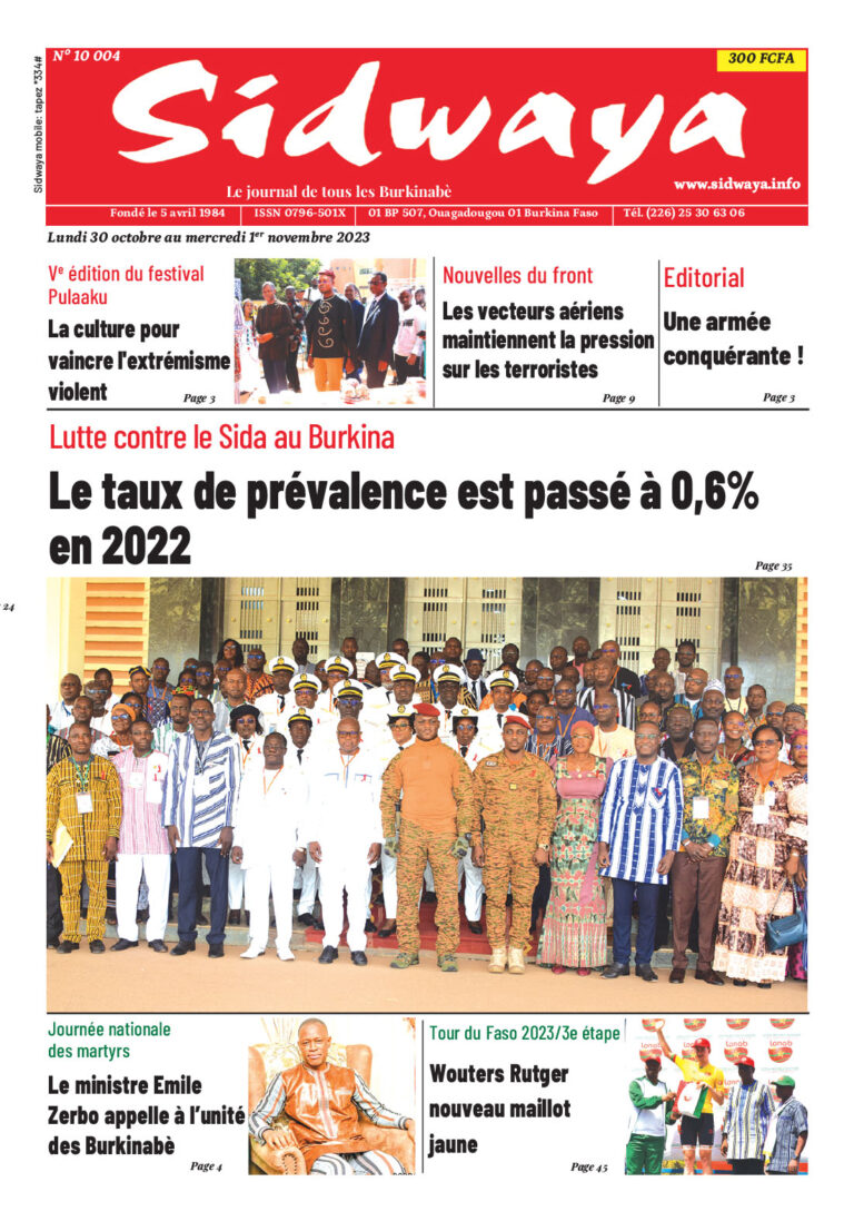 Une du 30-10-2023