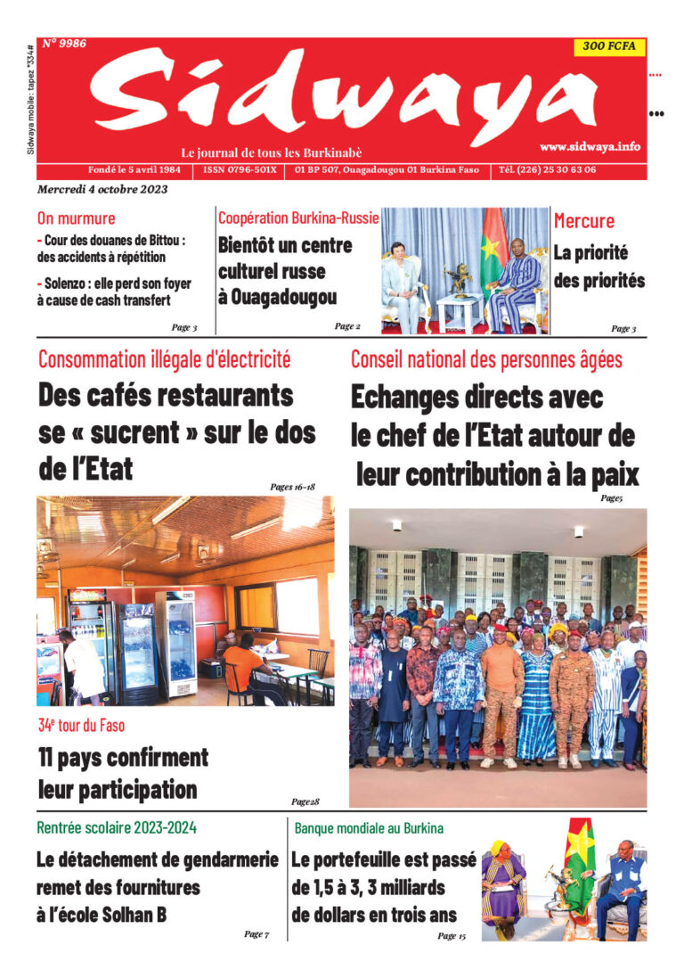 Une du 4-10-2023