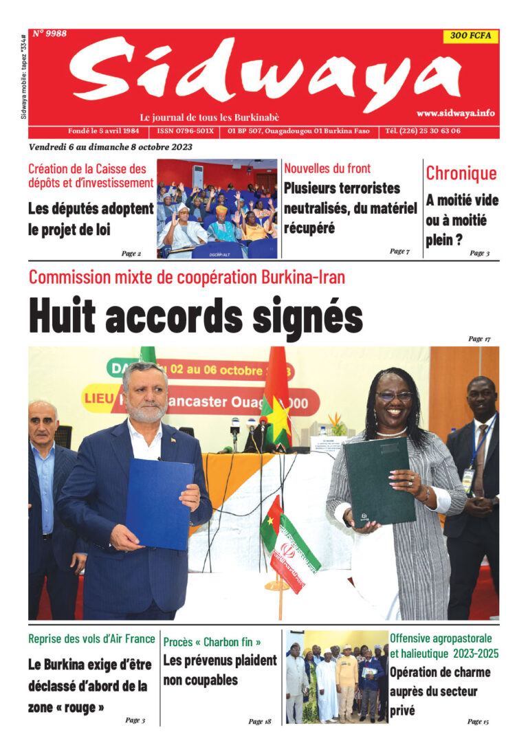 Une du 06-10-2023