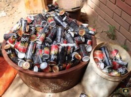 Ouagadougou : La police municipale saisit des boissons alcoolisées dans des commerces installés aux alentours des établissements scolaires