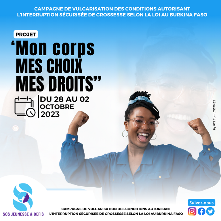 Droit en santé sexuelle et  reproductive: Une e-campagne pour vulgariser les conditions d’accès à l’ISG selon la loi