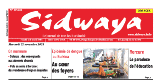 Une Sidwaya du 22-11-2023