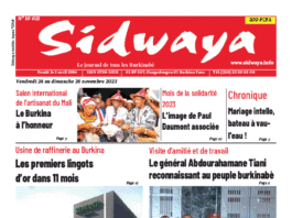 Une Sidwaya du 24 au 26-11-2023