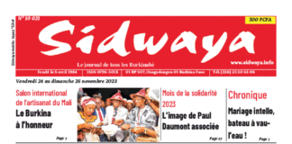 Une Sidwaya du 24 au 26-11-2023