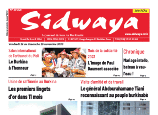 Une Sidwaya du 24 au 26-11-2023