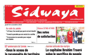 Une Sidwaya du 2-11-2023