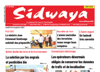 Une Sidwaya du 23-11-2023