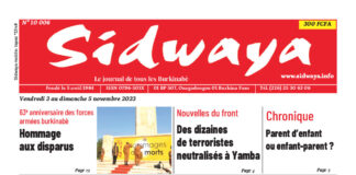 Une Sidwaya du 3-11-2023