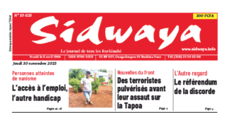 Une Sidwaya du 30-11-2023