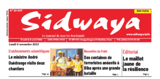 Une Sidwaya du 06-11-2023