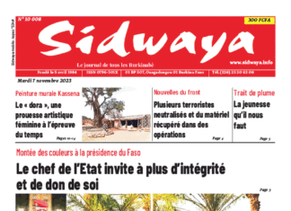 Une Sidwaya du 07-11-2023