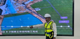 Corridor économique aérien du Hunan : Des journalistes visitent le site de construction