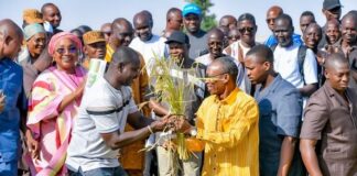 Autosuffisance alimentaire : Le Premier ministre visite le périmètre irrigué de Yitenga et l’usine de mélange d’engrais