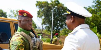 Pose de la première pierre du CHRU de Gaoua: le Président de la Transition est arrivé à Gaoua
