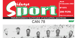 Une Sidwaya Sport du 19-12-2023