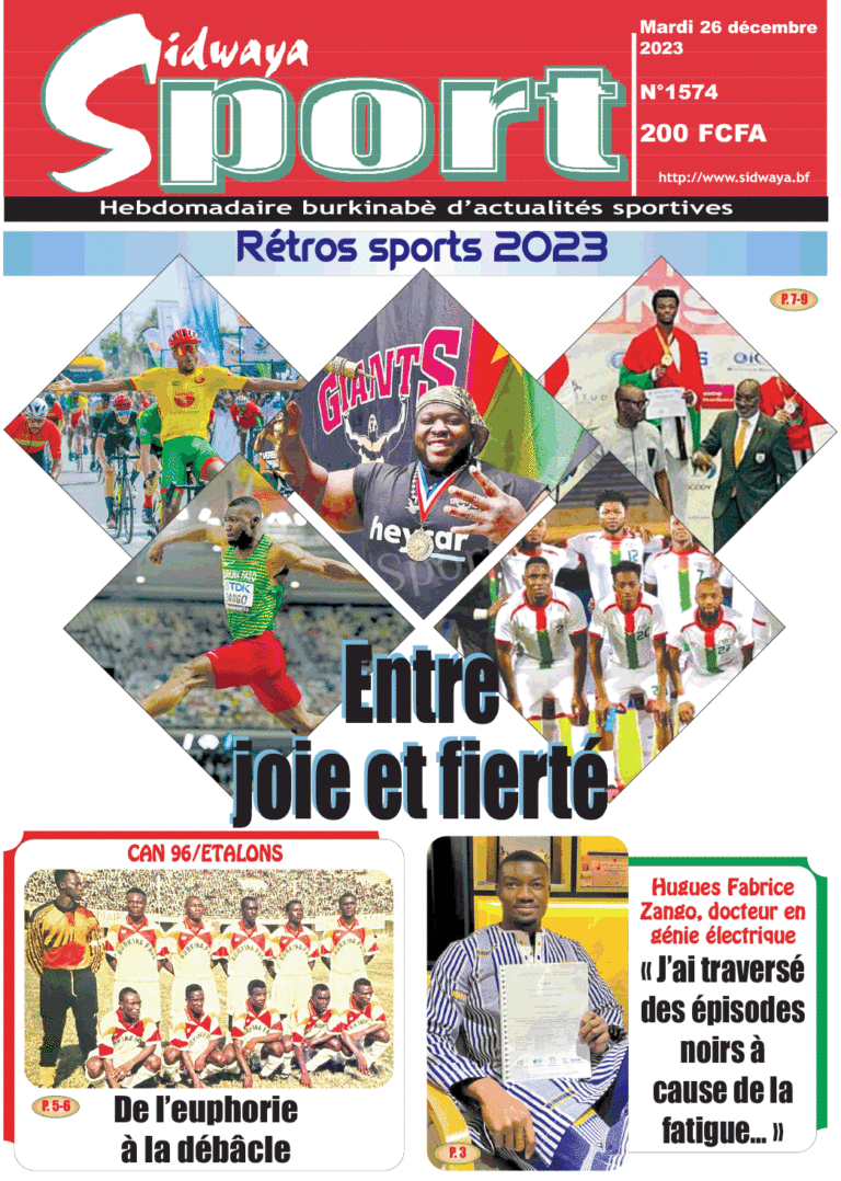 Une Sidwaya Sport du 26-12-2023