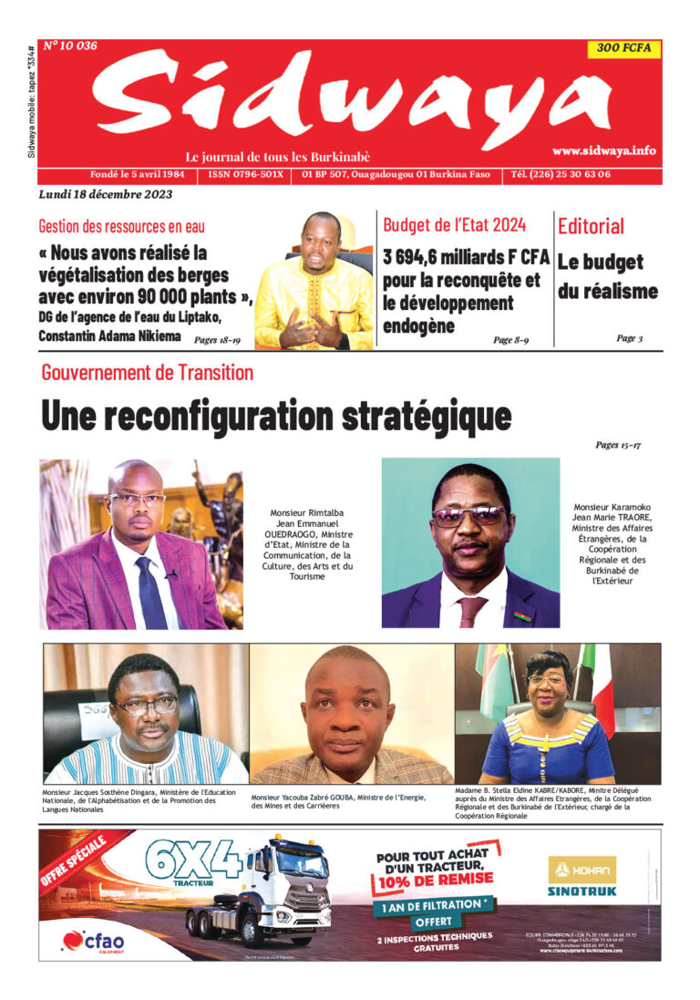 Une du 18-12-2023