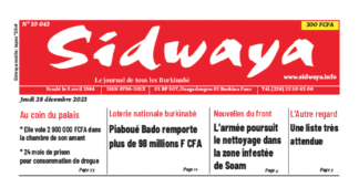 Une Sidwaya du 28-12-2023