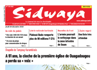 Une Sidwaya du 28-12-2023