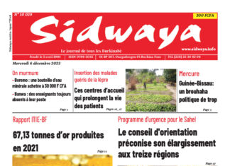 Une Sidwaya du 06-12-2023