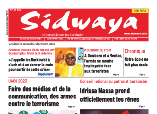 Une Sidwaya du 8 au 11-12-2023