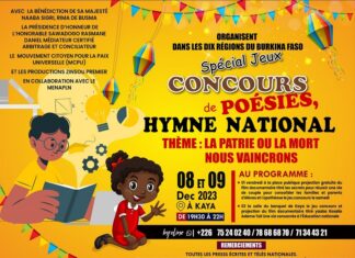 Hymne national : un concours pour sa promotion en milieu scolaire