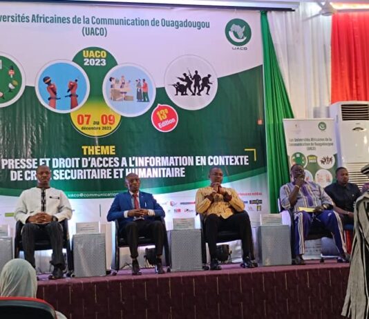 UACO 2023 : c’est parti pour 72 h de débats sur la liberté de la presse en contexte de crises sécuritaire