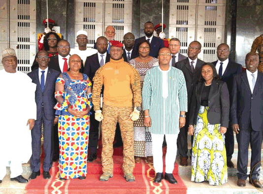 63e session ordinaire du Conseil d’administration de l’OAPI: les ministres en charge du commerce apportent leur soutien au président de la Transition