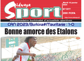 Une Sidwaya Sport du 16-01-2024