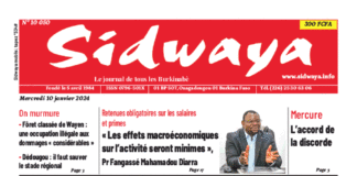 Une Sidwaya du 10-01-2023
