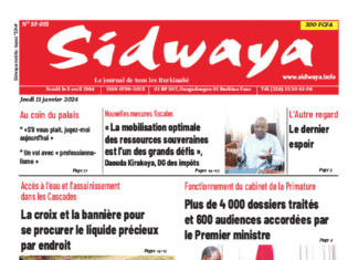 Une Sidwaya du 11-01-2024