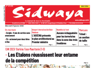 Une Sidwaya du 17-01-2023